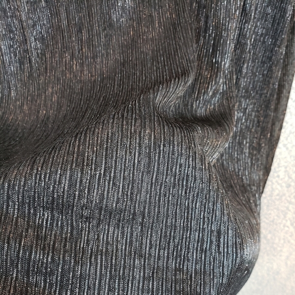 Marina Black A-Line Chiffon Sparkle Evening Cocktail Wedding Dress Sz 14 - Picture 5 of 11